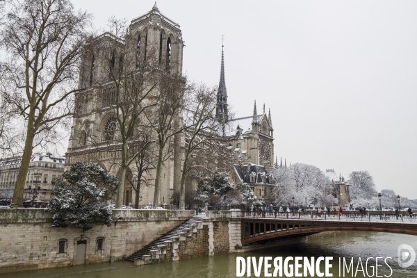 Paris sous la neige fevrier 2018