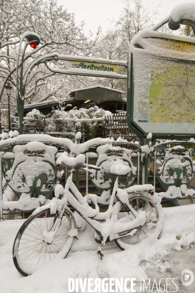 Paris sous la neige fevrier 2018