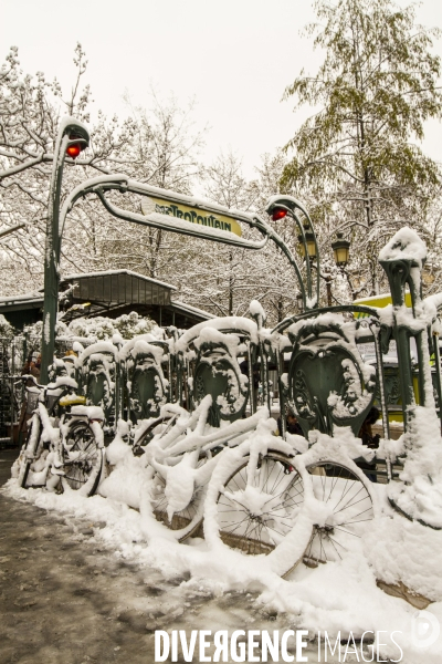 Paris sous la neige fevrier 2018