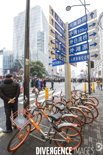 Le velo sans bornes a shanghai