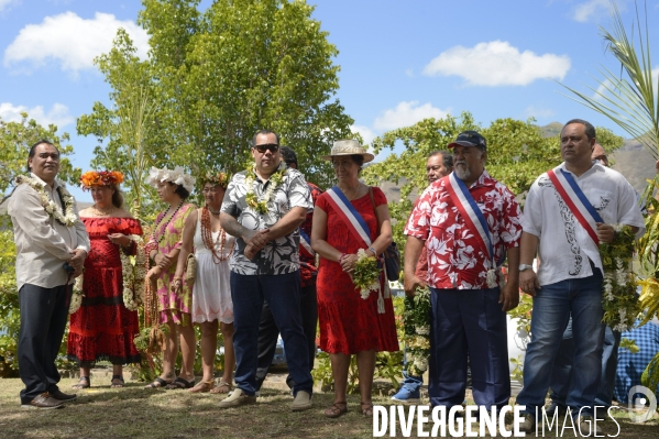 Visite de la Ministre de l Outre Mer Annick Girardin aux îles Marquises