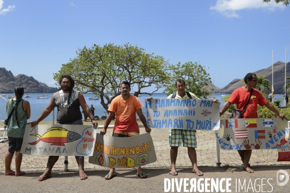 Visite de la Ministre de l Outre Mer Annick Girardin aux îles Marquises