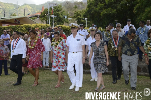 Visite de la Ministre de l Outre Mer Annick Girardin aux îles Marquises