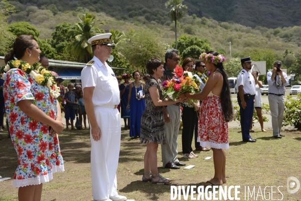 Visite de la Ministre de l Outre Mer Annick Girardin aux îles Marquises