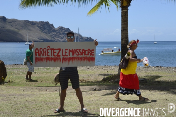 Visite de la Ministre de l Outre Mer Annick Girardin aux îles Marquises