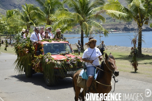 Visite de la Ministre de l Outre Mer Annick Girardin aux îles Marquises