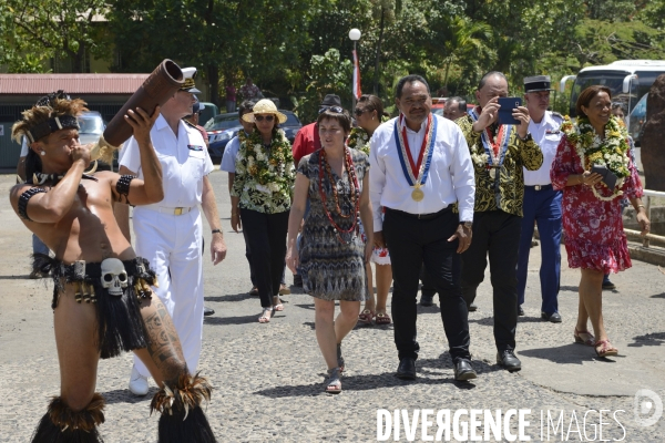 Visite de la Ministre de l Outre Mer Annick Girardin aux îles Marquises