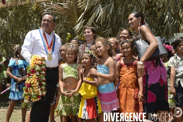 Visite de la Ministre de l Outre Mer Annick Girardin aux îles Marquises