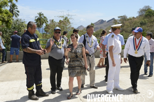 Visite de la Ministre de l Outre Mer Annick Girardin aux îles Marquises