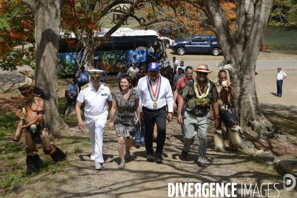 Visite de la Ministre de l Outre Mer Annick Girardin aux îles Marquises