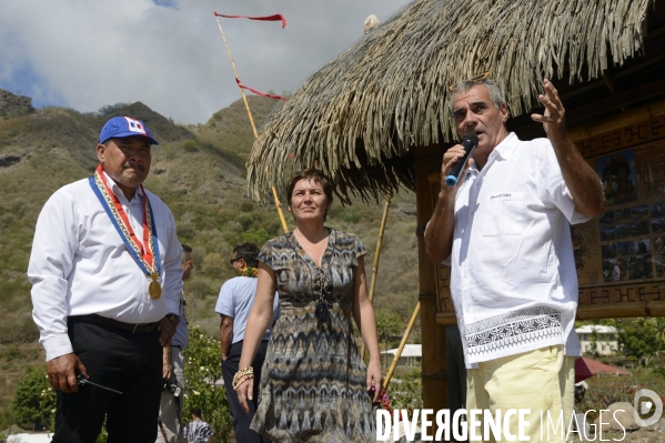 Visite de la Ministre de l Outre Mer Annick Girardin aux îles Marquises