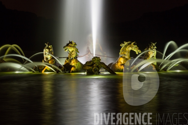 Les grandes eaux nocturnes au château de Versailles