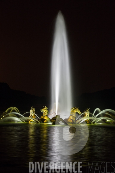 Les grandes eaux nocturnes au château de Versailles