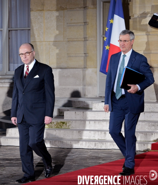 Bernard Cazeneuve avec Patrice Strzoda