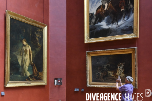 Musée du Louvre. Exposition Delacroix 2018. Déplacement de la scène des massacres de Chios