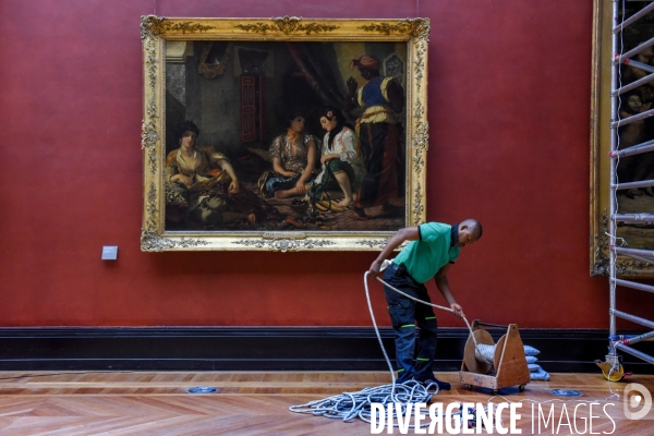 Musée du Louvre. Exposition Delacroix 2018. Déplacement de la scène des massacres de Chios