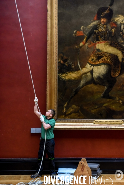 Musée du Louvre. Exposition Delacroix 2018. Déplacement de la scène des massacres de Chios