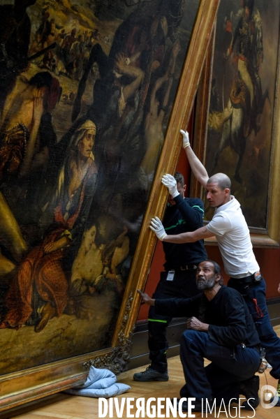 Musée du Louvre. Exposition Delacroix 2018. Déplacement de la scène des massacres de Chios