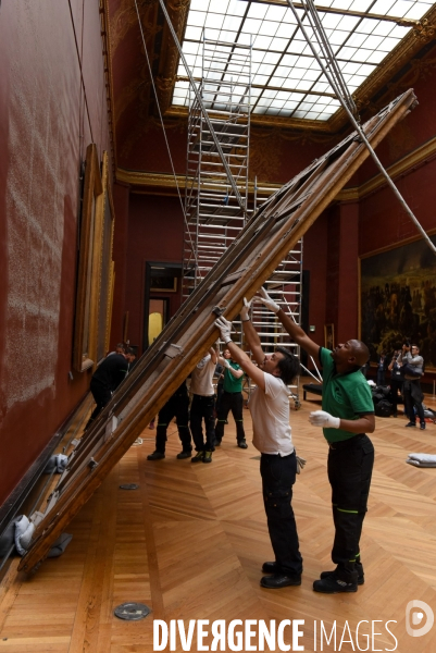 Musée du Louvre. Exposition Delacroix 2018. Déplacement de la scène des massacres de Chios