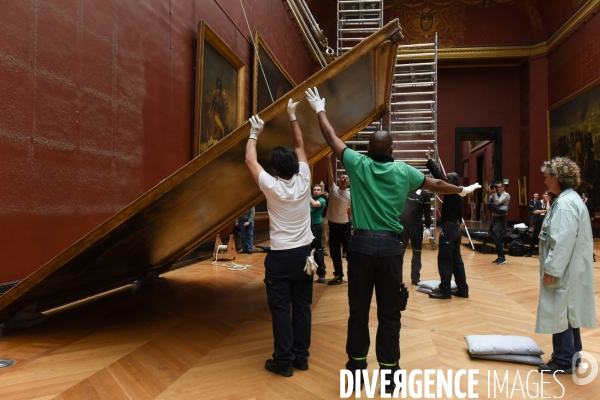 Musée du Louvre. Exposition Delacroix 2018. Déplacement de la scène des massacres de Chios