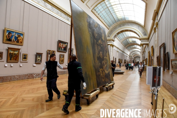 Musée du Louvre. Exposition Delacroix 2018. Déplacement de la scène des massacres de Chios