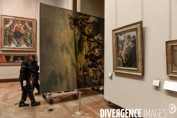 Musée du Louvre. Exposition Delacroix 2018. Déplacement de la scène des massacres de Chios