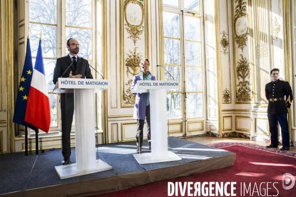 Conférence de presse du Premier Ministre Edouard PHILIPPE sur la réforme de la SNCF.