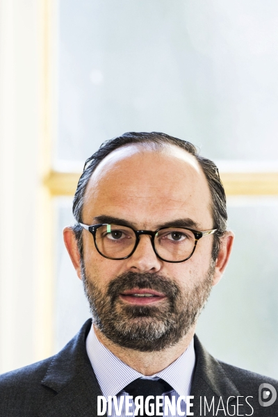 Conférence de presse du Premier Ministre Edouard PHILIPPE sur la réforme de la SNCF.