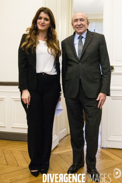 Remise du rapport  Verbalisation du harcelement de rue  à Marlène SCHIAPPA.