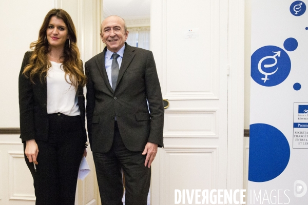 Remise du rapport  Verbalisation du harcelement de rue  à Marlène SCHIAPPA.