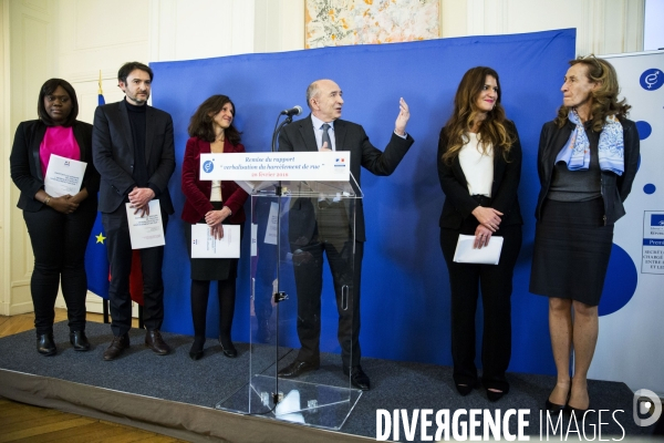 Remise du rapport  Verbalisation du harcelement de rue  à Marlène SCHIAPPA.