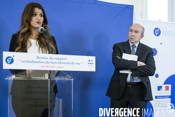 Remise du rapport  Verbalisation du harcelement de rue  à Marlène SCHIAPPA.