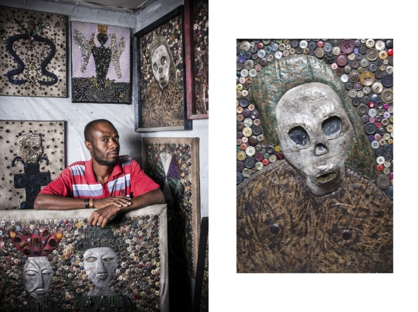Portraits d artistes haitiens inspires par le vaudou.