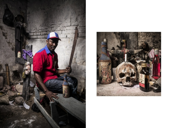 Hougans et mambos vaudou en haiti.