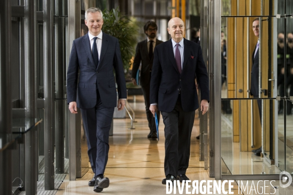Bruno LE MAIRE reçoit les élus locaux et les représentants du personnel de Ford Blanquefort.