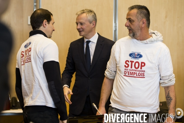 Bruno LE MAIRE reçoit les élus locaux et les représentants du personnel de Ford Blanquefort.