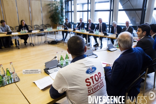 Bruno LE MAIRE reçoit les élus locaux et les représentants du personnel de Ford Blanquefort.