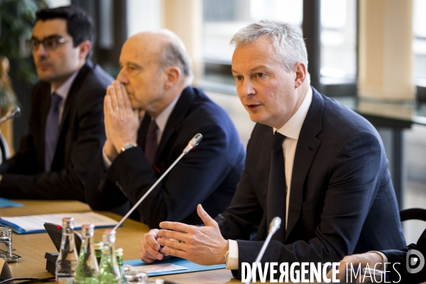 Bruno LE MAIRE reçoit les élus locaux et les représentants du personnel de Ford Blanquefort.