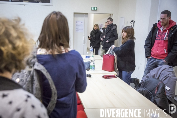 Rassemblement de cheminots CGT devant la direction régionale de la SNCF à Bordeaux