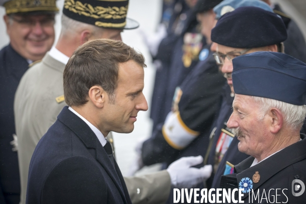 Emmanuel Macronparticipe à la célébration du 99ème anniversaire de l armistice du 11 novembre 1918