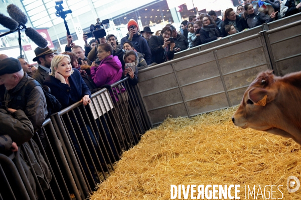 Marien Le Pen au salon de l agriculture