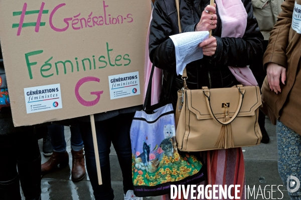 Rassemblement pour la journee des droits des femmes