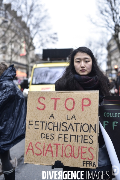 Journée internationale des droits des femmes à Paris, 8 Mars. International women sday in Paris.