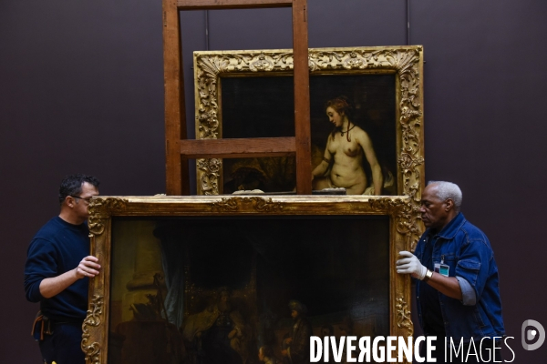 Musée du Louvre. Accrochages des peintures hollandaises
