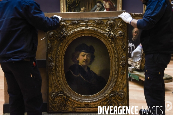 Musée du Louvre. Accrochages des peintures hollandaises