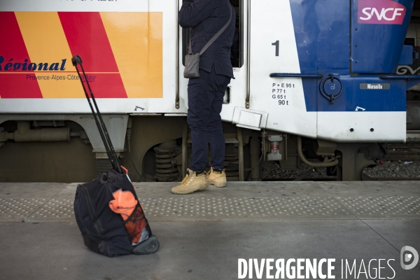 Avec des conducteurs de la SNCF
