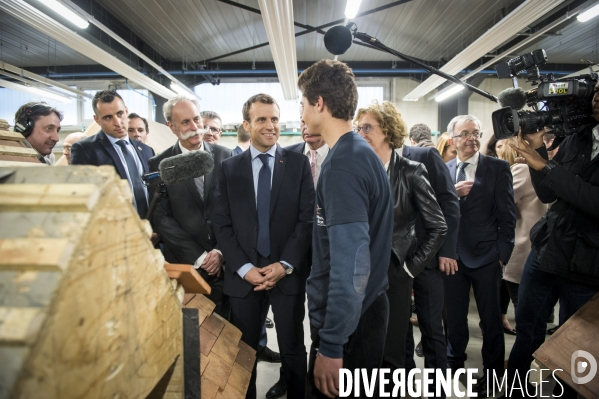 Emmanuel Macron à Tours