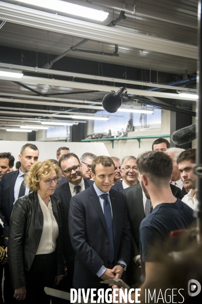 Emmanuel Macron à Tours