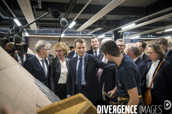 Emmanuel Macron à Tours