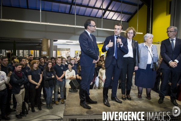 Emmanuel Macron à Tours